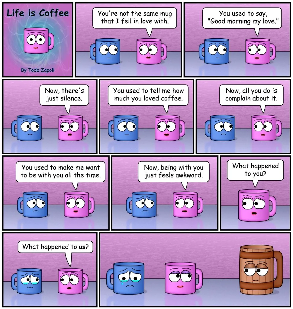What happened to us? coffee comic
