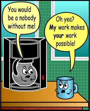 nobody without me