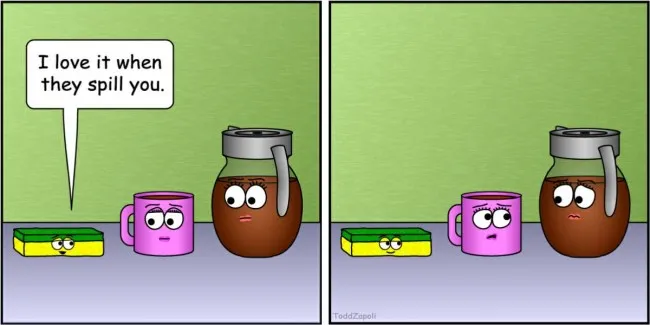 love it when they spill