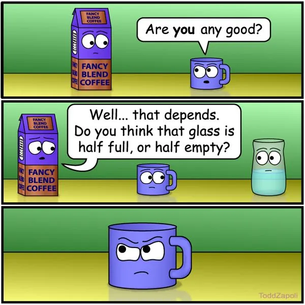 Half Empty coffee comic