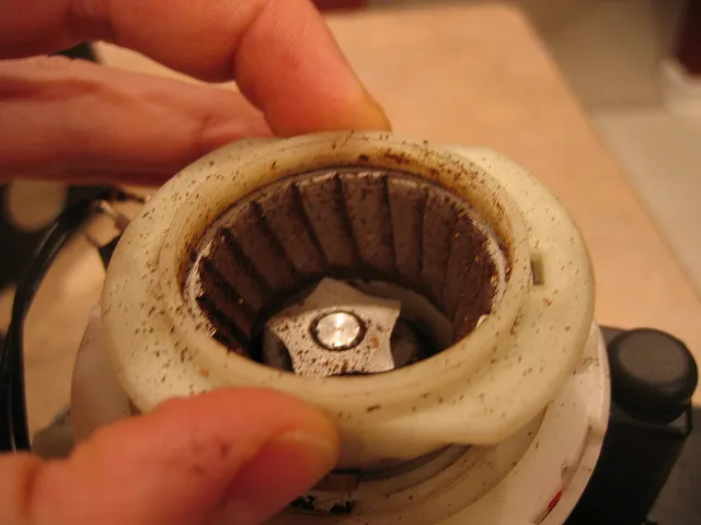 Remove the burr assembly