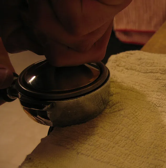 tamp espresso