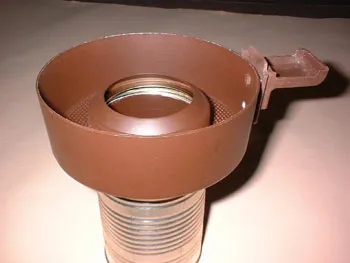 bottom of chaff collector