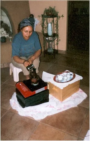 Pour Eritrea coffee.