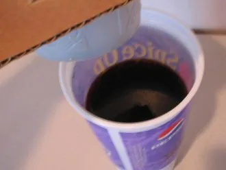 coffee in bottom cup