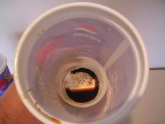 empty top cup