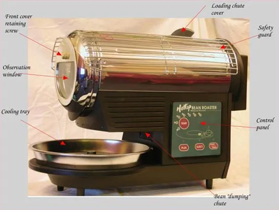 Detailed view of Hottop Coffee Roaster