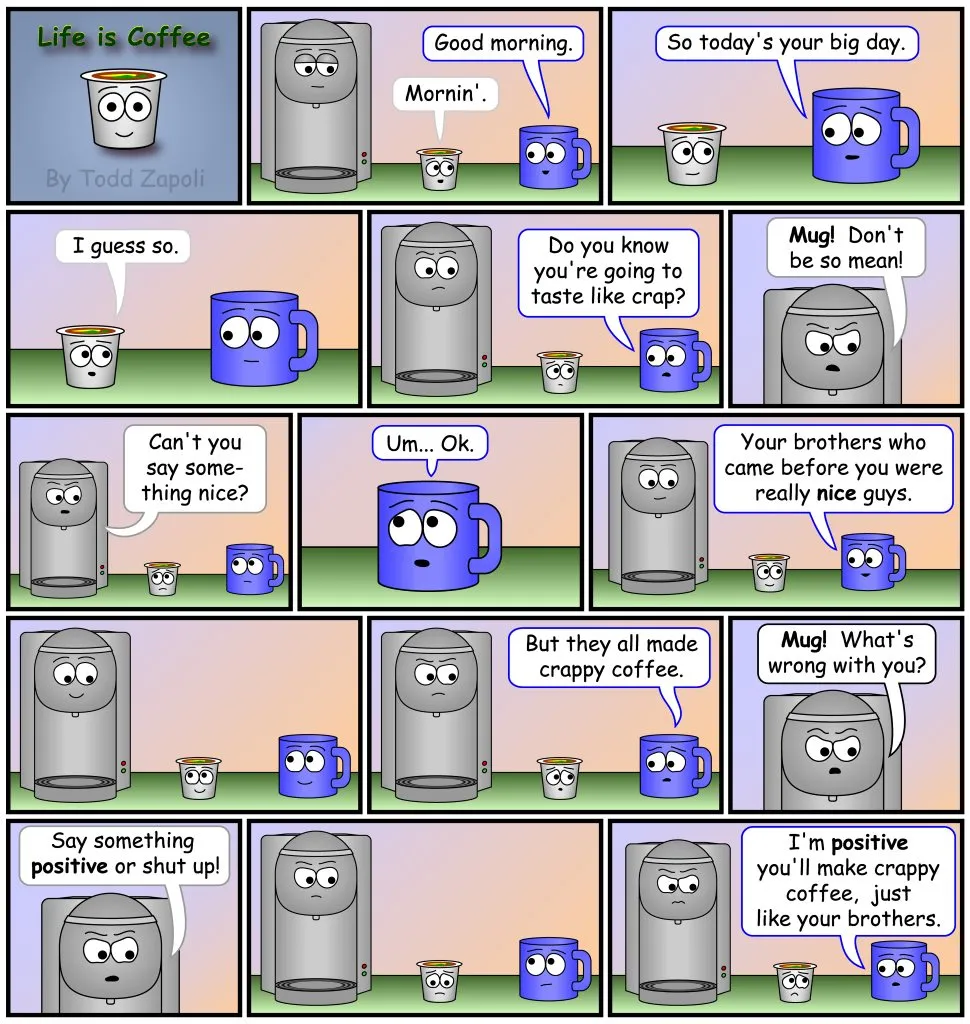 Coffee Comic - Negative Positive