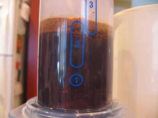 aeropress add hot water