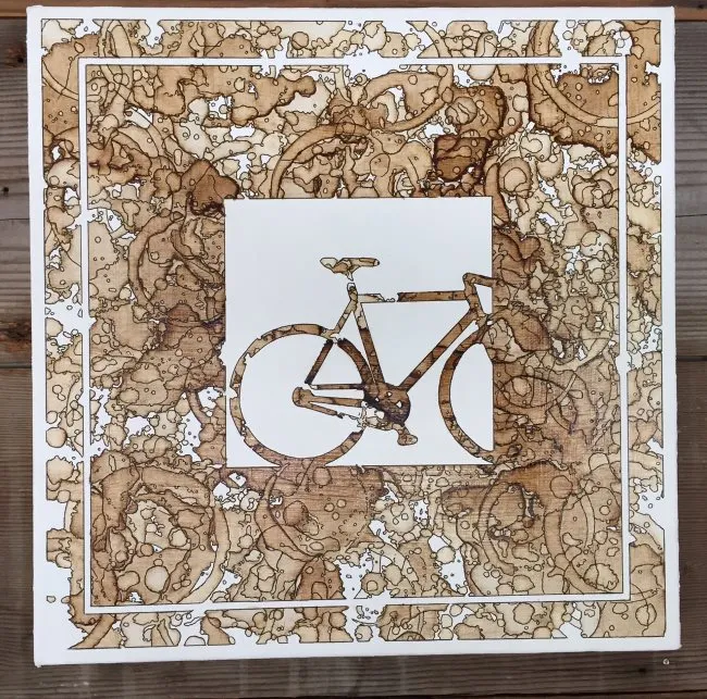 A Fixie - Bike - Coffee on Canvas