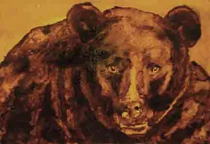 Black bear - Coffee artwork