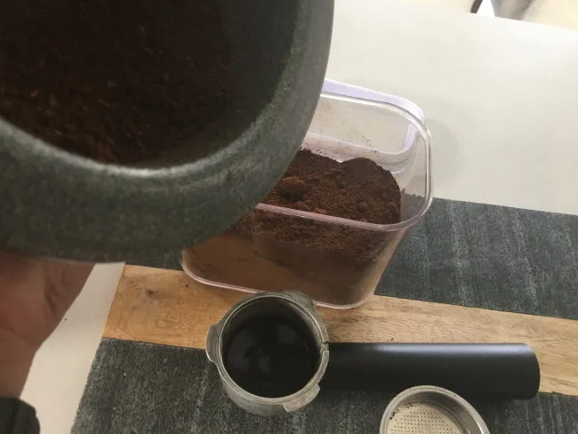 coffee ground mix