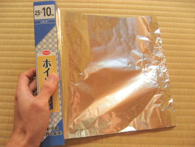 Tear of sheet of foil
