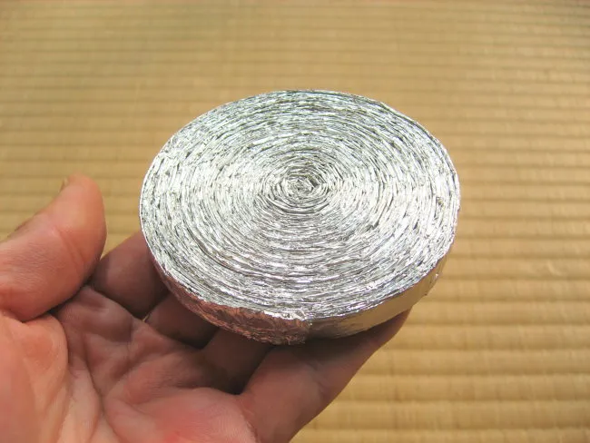 Finish roll of foil