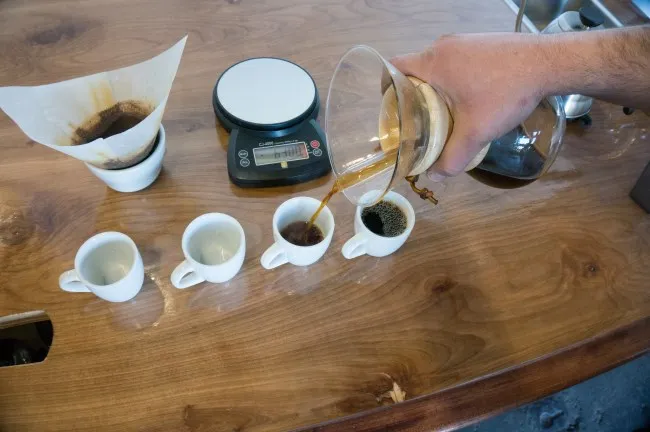 pour chemex coffee
