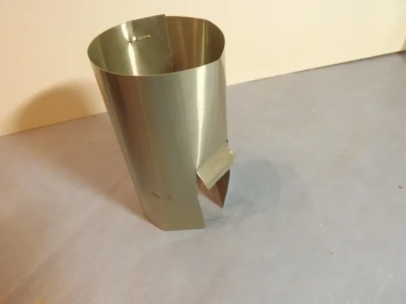 chimney made from flashing