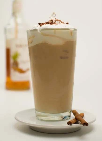 Cinnamon Syrup Iced Coffee