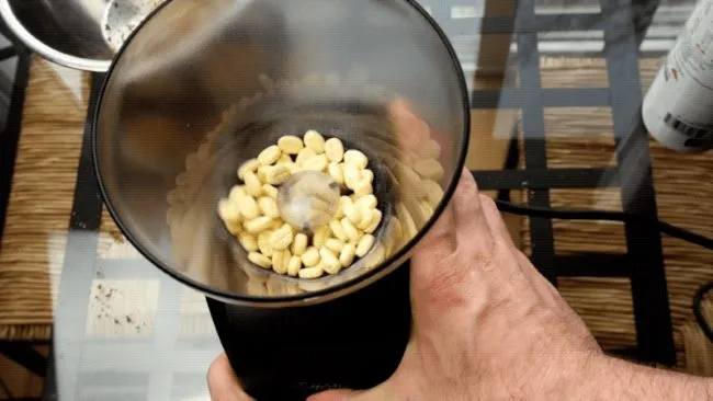 run grindz through burr coffee grinder