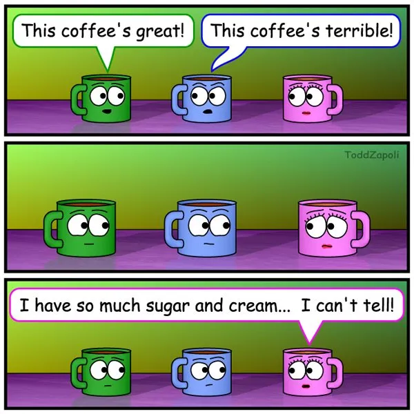 I Can&#x27;t Tell (coffee comic)