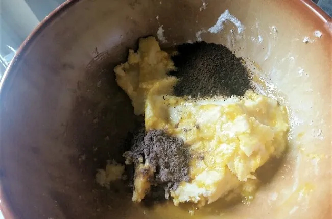 Coffee bean cookies - Add Coffee Grounds