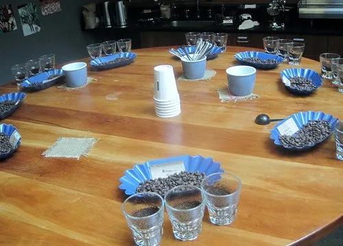 Coffee Tasting Table