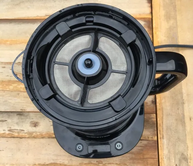 Top Filter in place