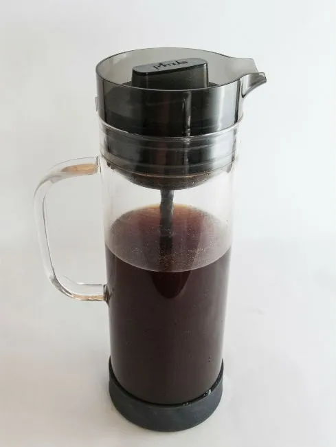 remove filter when cold coffee completes brew