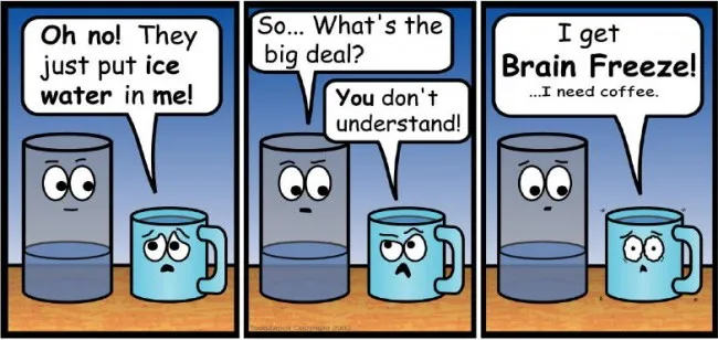 comic brain freeze