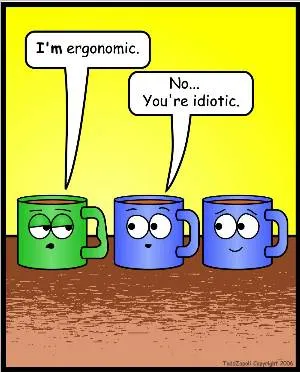 ergonomic mug