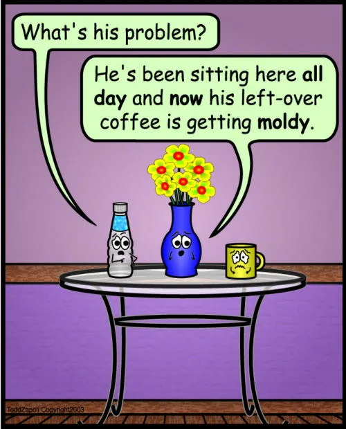 comic moldy coffee