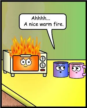 warm fire