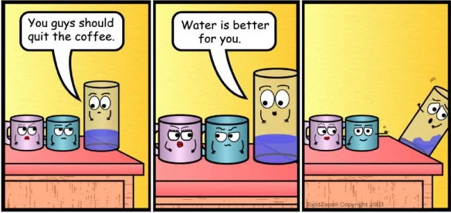 comic water is better