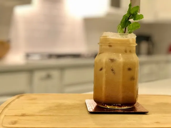 finished double bourbon cold coffee brew