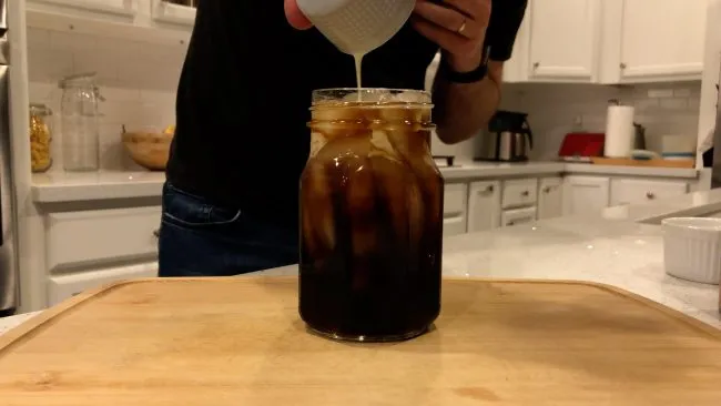 add in cream and stir
