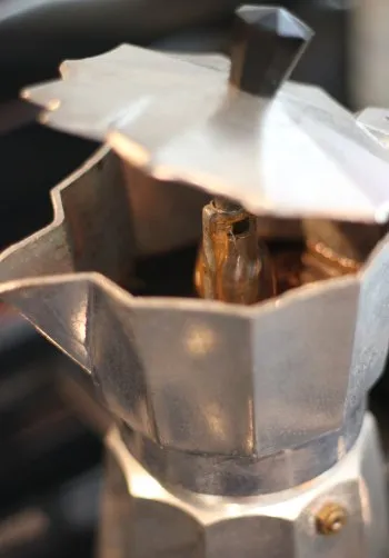 espresso during extraction