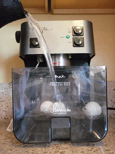 Fill the Water Reservoir of espresso machine