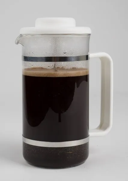 french press coffee finished