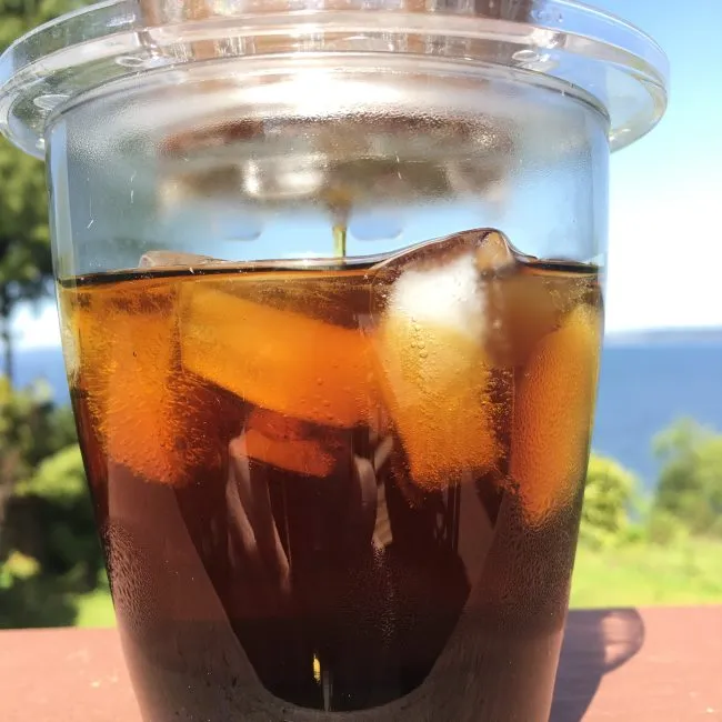 iced coffee on the gabi dripper