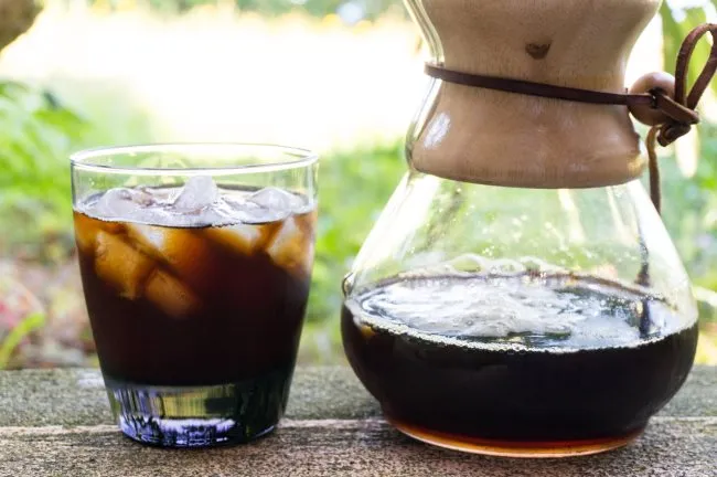 serve iced chemex coffee