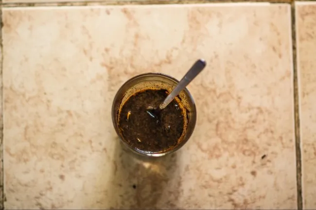 coffee egg slurry