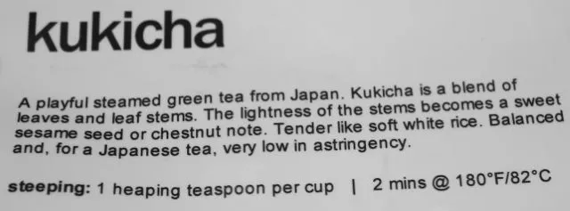 kukicha tea brewing instructions