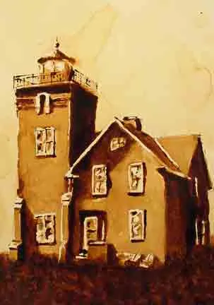 lighthouse - Coffee artwork