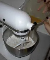 Add ingredients to mixer