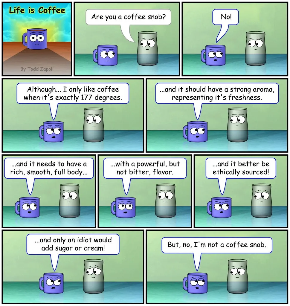 Coffee Snob Coffee Comic