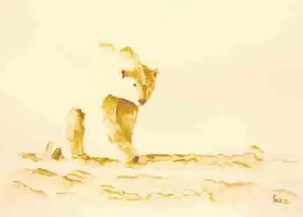 polar bear - Coffee artwork