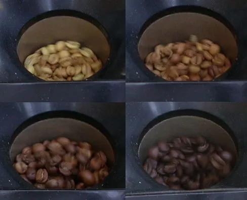 coffee roast color progression