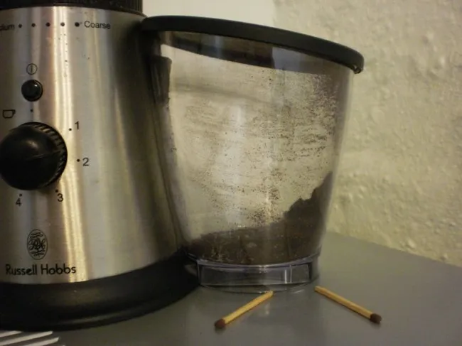 coffee grinder output