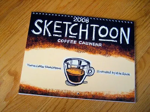 sketchtoon coffee calendar