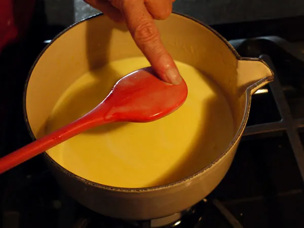 test custard sauce
