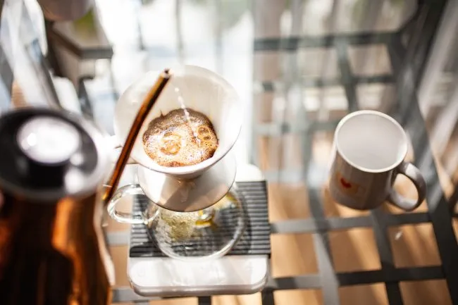 v60 coffee bloom 2